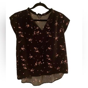 Floral buffalo tunic blouse